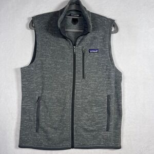 Patagonia Better Sweater Vest Mens Gray Full Zip Fleece STY25881 Medium